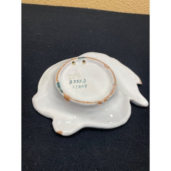 Vintage Italy Bunny Rabbit Wall Plaque Blue Kisch - Picture 4 of 8